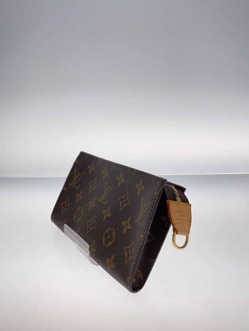 Louis Vuitton Brown Tool Compact Canvas Pochette Leather Monogram Brown